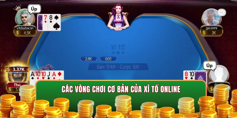 Xì Tố Online- Khám Phá Về Cách Chơi Của Siêu Phẩm Hot Này 3 Các vòng chơi cơ bản của xì tố online